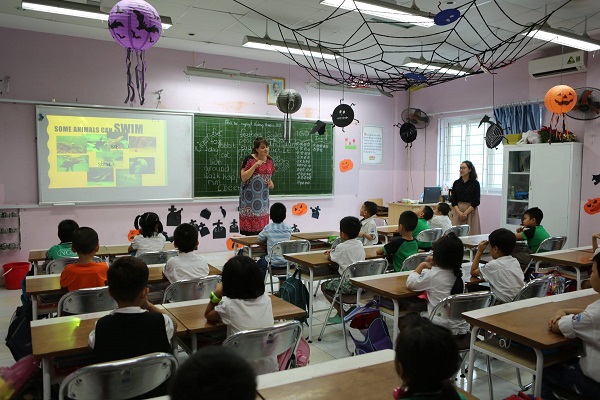 Nhiều hoạt động dạy và học trên lớp học được triển khai hiệu quả tại Trường Tiểu học I-Sắc Niu- Tơn