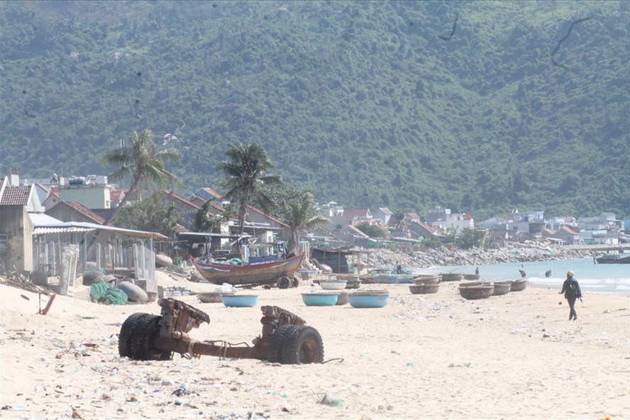 Bãi biển Đại Lãnh, nơi triển khai dự án Vavisal Đại Lãnh (huyện Vạn Ninh, Khánh Hòa). Ảnh: P.V