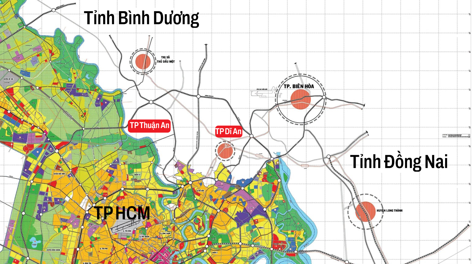 Hai TP của Bình Dương giáp TP HCM: Thuận An thành trung tâm tài chính mới, Dĩ An là tâm điểm giao thương - Ảnh 1.