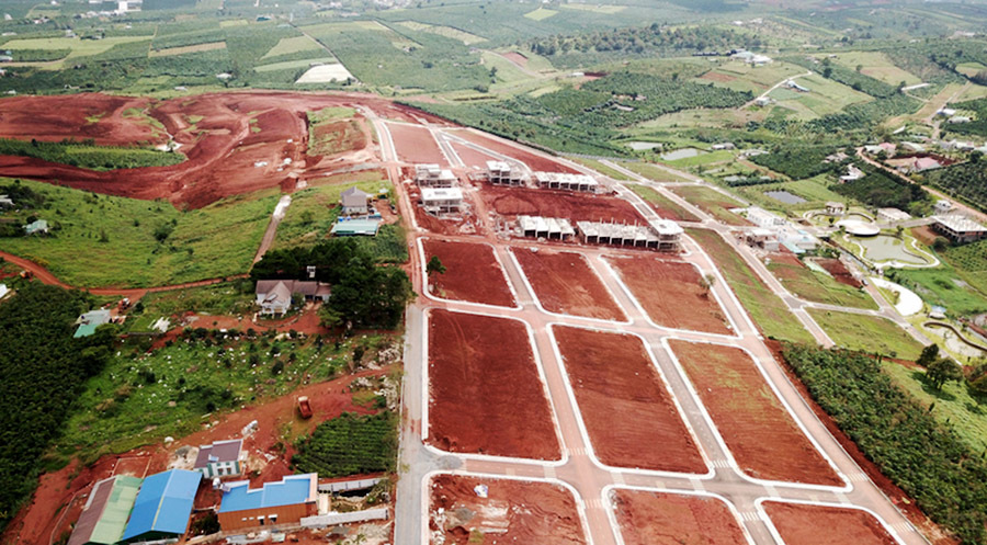 Điểm nóng' phân lô bán nền ở Lâm Đồng có 153ha đất được hiến làm đường