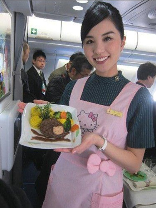 Máy bay dành riêng cho fan của Hello Kitty