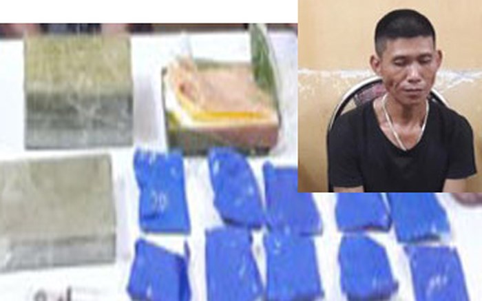 Bắt đối tượng vận chuyển 4 bánh heroin và 2000 viên ma túy tổng hợp Bắt đối tượng vận chuyển 4 bánh heroin và 2000 viên ma túy tổng hợp
