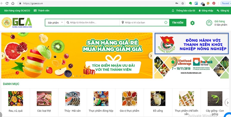“Chợ online” cho nông sản sạch cho online cho nong san sach