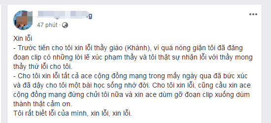 Xuc pham thay giao vi chiec quan short cua con gai: Nu phu huynh xin loi tren Facebook hinh anh 1
