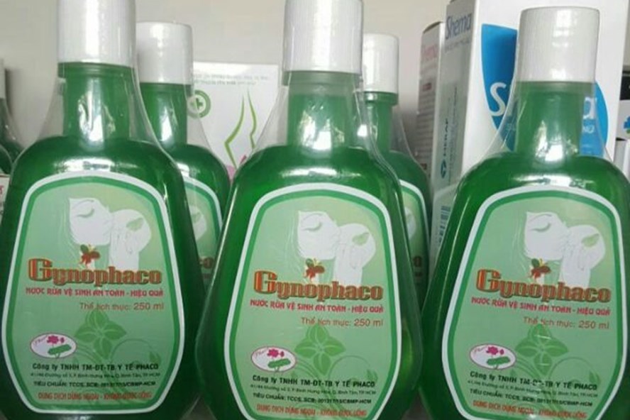 Đình chỉ lưu hành dung dịch vệ sinh Gynophaco Đình chỉ lưu hành dung dịch vệ sinh Gynophaco
