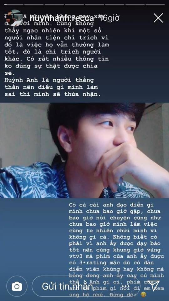 Huỳnh Anh phản ứng khi bị đạo diễn chửi 'mất dạy', chưa trả lại cát-xê tạm ứng