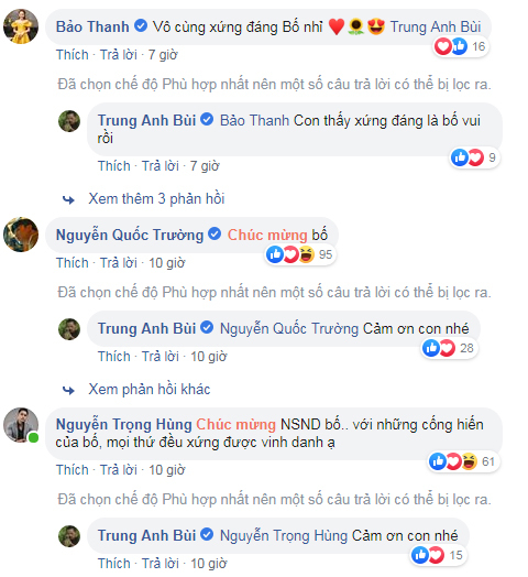 Dàn diễn viên 'Về nhà đi con' đồng loạt chúc mừng 'bố Sơn' Trung Anh