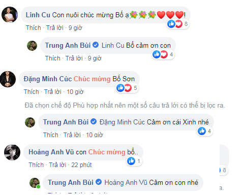 Dàn diễn viên 'Về nhà đi con' đồng loạt chúc mừng 'bố Sơn' Trung Anh