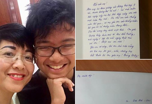 MC Thảo Vân viết thư xúc động gửi con trai ngày khai giảng