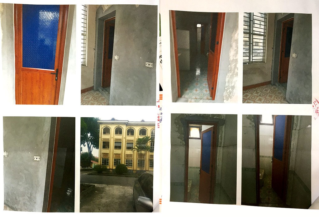 Nhà thầu phản ánh các hạng mục phụ trợ của công trình nhà làm việc 3 tầng trụ sở UBND huyện Lập Thạch, tỉnh Vĩnh Phúc đã được thi công (Ảnh nhà thầu cung cấp)