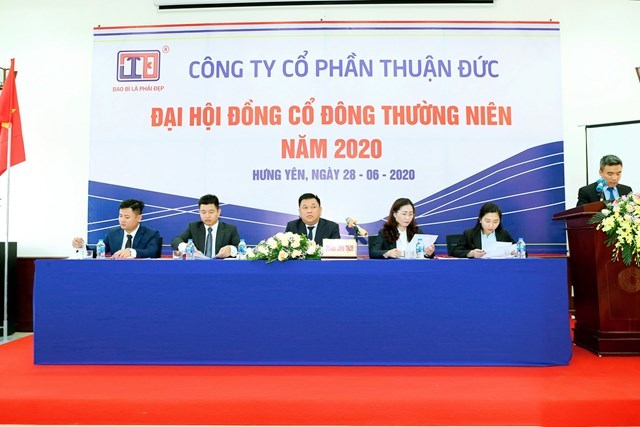 Công ty Cổ phần Thuận Đức tổ chức Đại hội đồng cổ đông thường niên năm 2020 (Ảnh: IT)