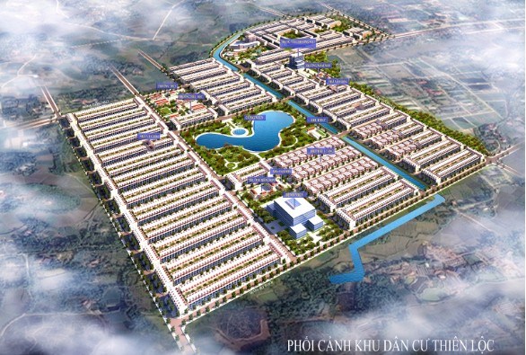 Phối cảnh dự án Khu dân cư Thiên Lộc - TP Sông Công