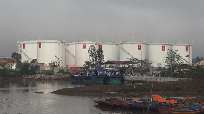 Kho xăng dầu Hải Hà tại Thái Thượng, Thái Thụy, Thái Bình (Nguồn: Internet)
