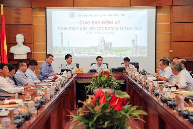 Ngày 7/10/2020, Tổng Giám đốc PVN Lê Mạnh Hùng đã chủ trì cuộc họp trực tuyến về tình hình sản xuất, kinh doanh tháng 9 và 9 tháng đầu năm 2020 (Ảnh: PVN)