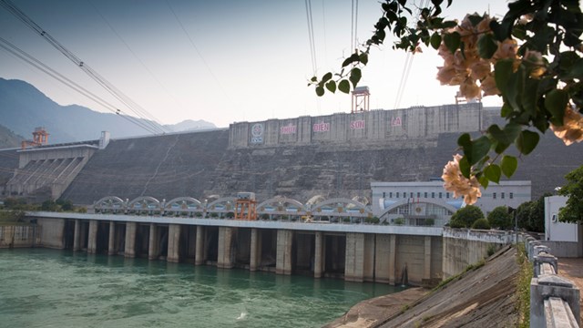 Công trình Nhà máy Thủy điện Sơn La. Nguồn ảnh: EVN