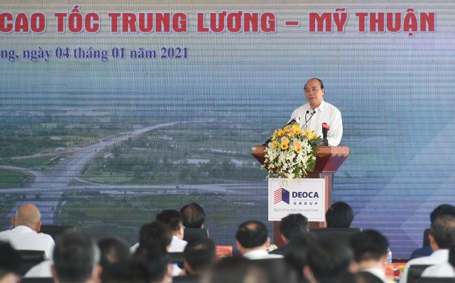 Thủ tướng cắt băng thông tuyến kỹ thuật cao tốc Trung Lương - Mỹ Thuận - 1