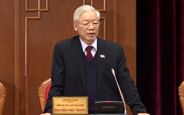 Đồng chí Nguyễn Phú Trọng được bầu làm Tổng Bí thư Ban Chấp hành Trung ương Đảng khóa XIII.