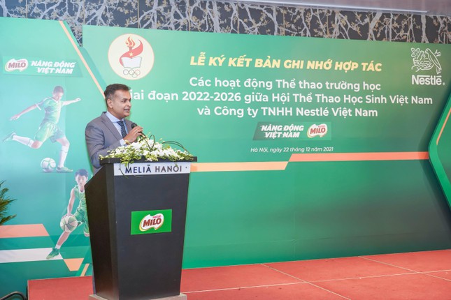 Nestlé Việt Nam ký kết Biên bản ghi nhớ hợp tác các hoạt động thể thao trường học ảnh 3