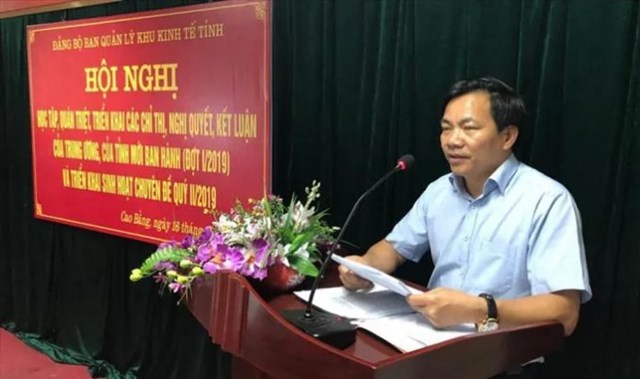 Ông Nguyễn Kiên Cường – Trưởng BQLKKT tỉnh Cao Bằng  