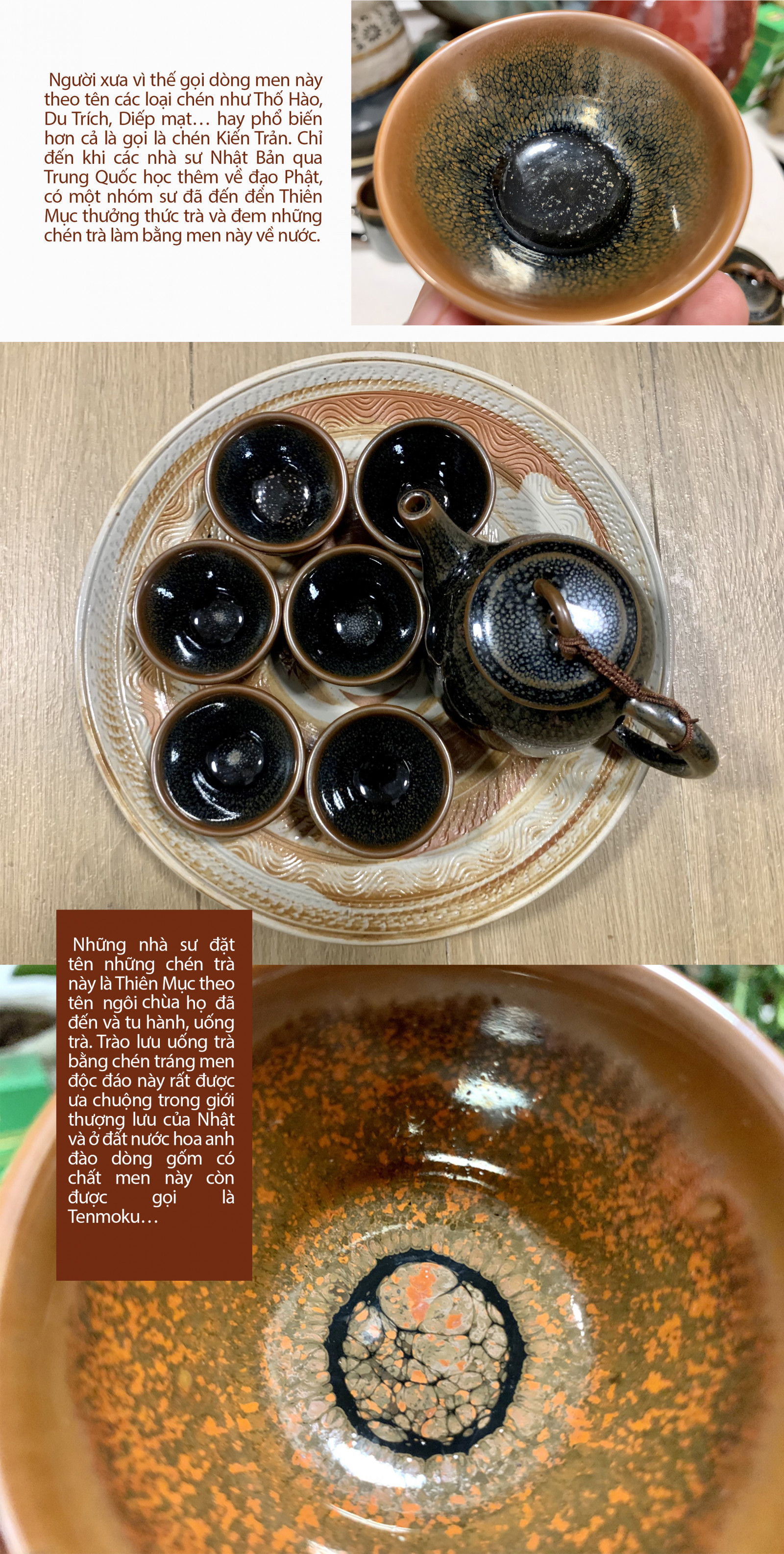 Chiêm ngưỡng bộ ấm trà men Thiên Mục ở làng gốm Bát Tràng - Ảnh 3