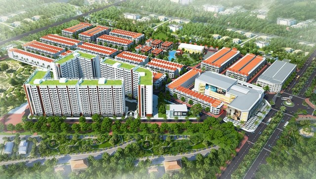 Phối cảnh Dự án Khu đô thị Lạc Hồng Phúc tại Hưng Yên.