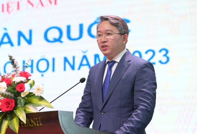 Bí thư Tỉnh ủy tỉnh Khánh Hòa  - Nguyễn Hải Ninh phát biểu chào mừng hội nghị.
