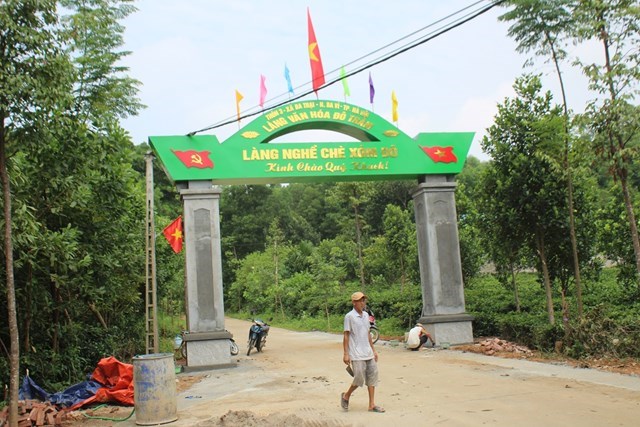 Làng văn hóa Đô Trám, xã Ba Trại, huyện Ba Vì, Hà Nội. Ảnh: Phi Long.