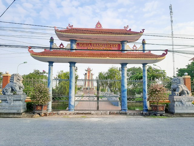 Nghĩa trang liệt sỹ của xã Nghĩa Minh.