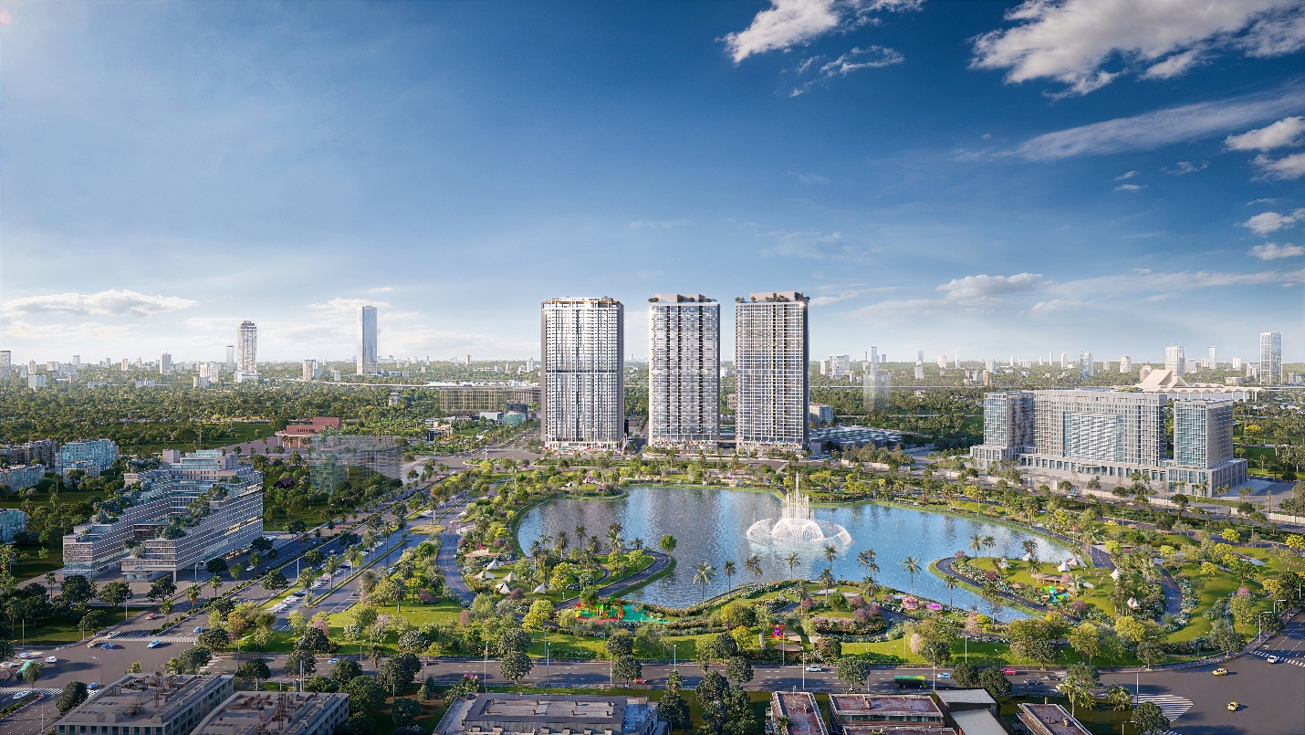 A city with a pond and buildings

AI-generated content may be incorrect.