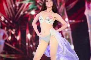 Màn trình diễn bikini bốc lửa của thí sinh Hoa hậu Việt Nam