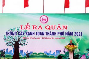 Hà Tĩnh: Phát động chiến dịch trồng 100 nghìn cây phủ xanh thành phố