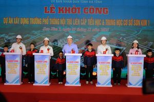 Hà Tĩnh: Khởi công hai ngôi trường phổ thông nội trú vùng biên