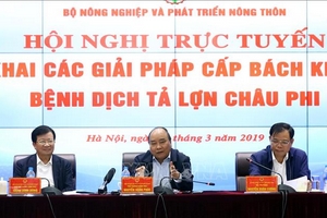 Thủ tướng Nguyễn Xuân Phúc chủ trì hội nghị cấp bách khống chế bệnh dịch tả lợn châu Phi