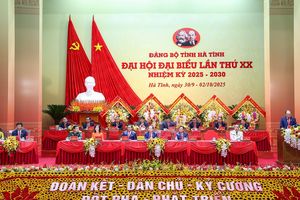 Hà Tĩnh: Khai mạc Đại hội Đại biểu Đảng bộ tỉnh lần thứ XX