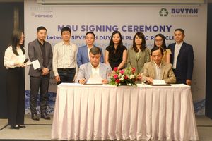Suntory PepsiCo ký kết biên bản hợp tác chiến lược với Nhựa tái chế Duy Tân