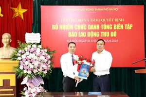 Ông Nguyễn Văn Bình được bổ nhiệm làm Tổng Biên tập Báo Lao động Thủ đô