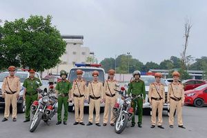 Hà Nội: Đội CSGT - TT, Công an thị xã Sơn Tây đảm bảo trật tự an toàn giao thông ở khu vực ngoại thành