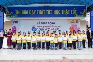 Lễ phát động Cuộc thi vẽ tranh quốc tế Toyota "Chiếc ô tô mơ ước” 2025 tại Trường Tiểu học Tân Tiến