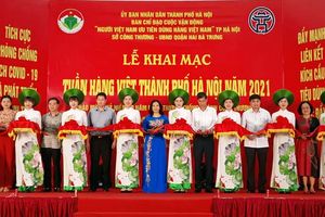 100 gian hàng tham dự Tuần hàng Việt thành phố Hà Nội 2021