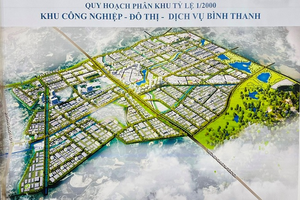 Dự án khu công nghiệp, đô thị, dịch vụ Bình Thanh gần 3.400ha được Quảng Ngãi quy hoạch