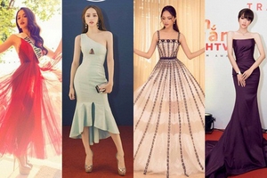 Những chiếc váy giúp Hoa hậu Hương Giang 'nâng tầm đẳng cấp'