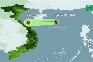 Bão số 8 đang áp sát đất liền các tỉnh Hà Tĩnh - Quảng Trị