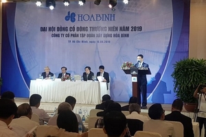 Tập đoàn Xây dựng Hòa Bình đặt kế hoạch doanh thu tăng 1,6% so với 2018