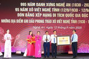 Nghệ An đón Bằng xếp hạng di tích quốc gia đặc biệt Xô viết - Nghệ Tĩnh