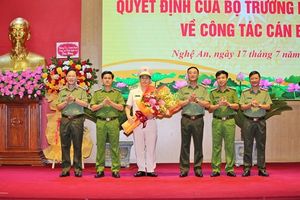 Điều động, bổ nhiệm Phó Giám đốc Công an tỉnh Nghệ An