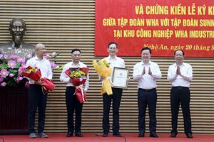 Nghệ An: Trao Giấy chứng nhận đăng ký đầu tư Dự án 150 triệu USD