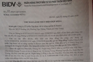 BIDV - Chi nhánh Quang Trung, Hà Nội: Bảo lãnh tín dụng kiểu “vịt trời”?