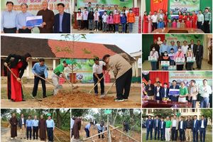 Tạp chí Kinh tế Môi trường trao quà từ thiện, trồng cây xanh tại Nghệ An