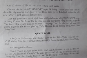 Thanh tra tỉnh Thừa Thiên Huế: Có hay không việc "né" thi hành án?
