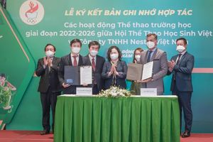Nestlé Việt Nam ký kết Biên bản ghi nhớ hợp tác các hoạt động thể thao trường học